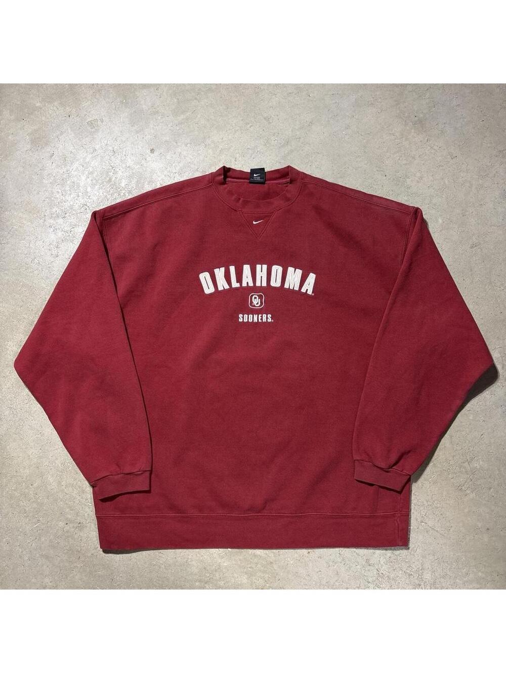 Vintage 90s Nike Center Swoosh Oklahoma Sooners Sweatshirt Mens XXL Korea